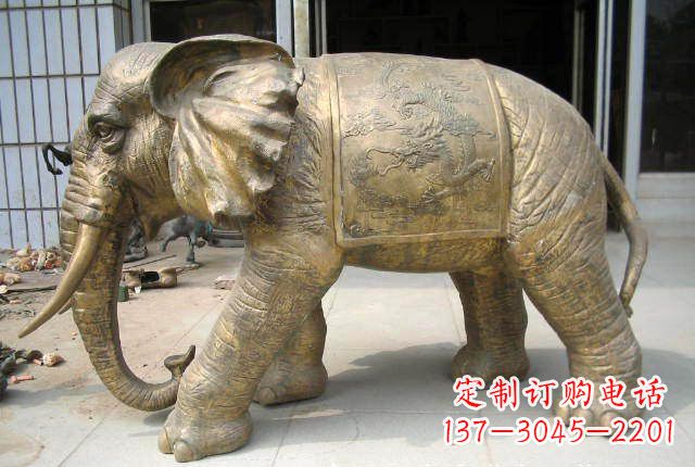 重庆黄铜大象雕塑 (2)