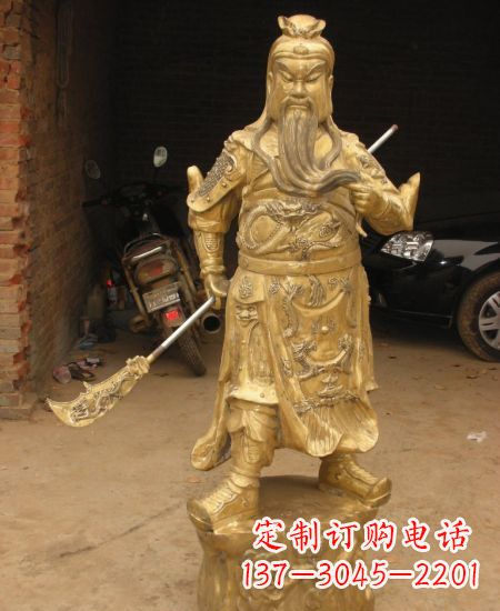 重庆优美勇猛的关公雕塑