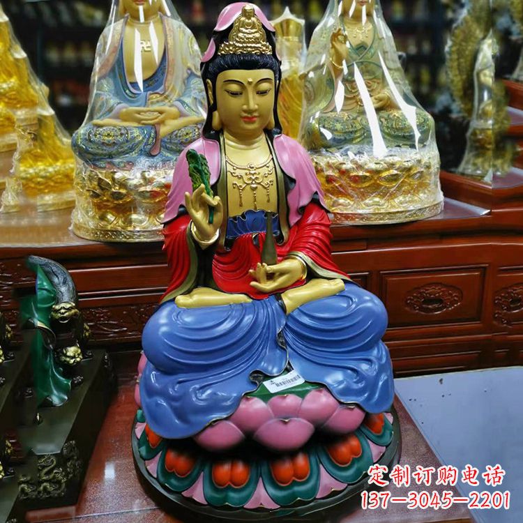 重庆黄铜观音雕像,让您的家居增添神秘感