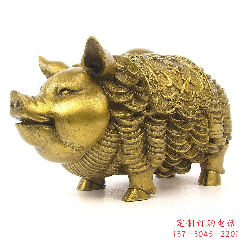 重庆欢迎招财猪,用黄铜打造新年祝福