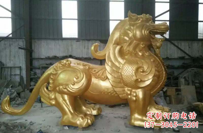 重庆精致定制黄铜貔貅雕塑