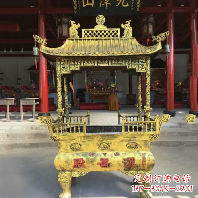 重庆黄铜香炉雕塑