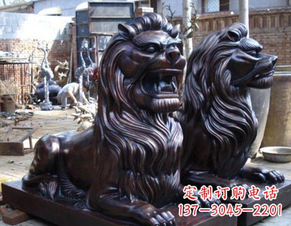 重庆汇丰狮子铜雕