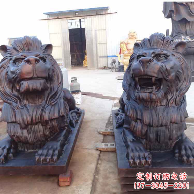 重庆汇丰银行狮子雕塑