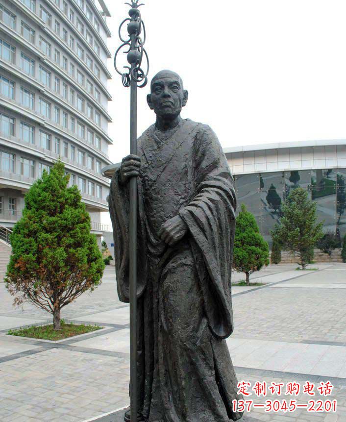 重庆鉴真和尚古代名人铜雕