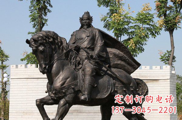 重庆将军骑马古代人物铜雕