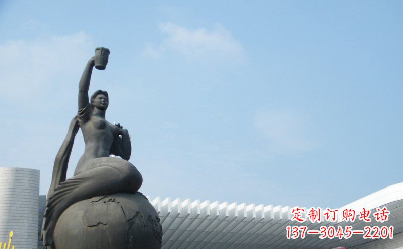重庆中领雕塑推出的精美雕塑——铜铸地球塑像,…