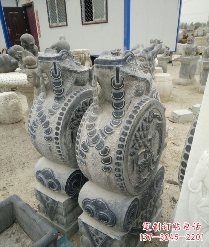 重庆古韵深远,金蟾抱鼓石仿古门墩雕塑