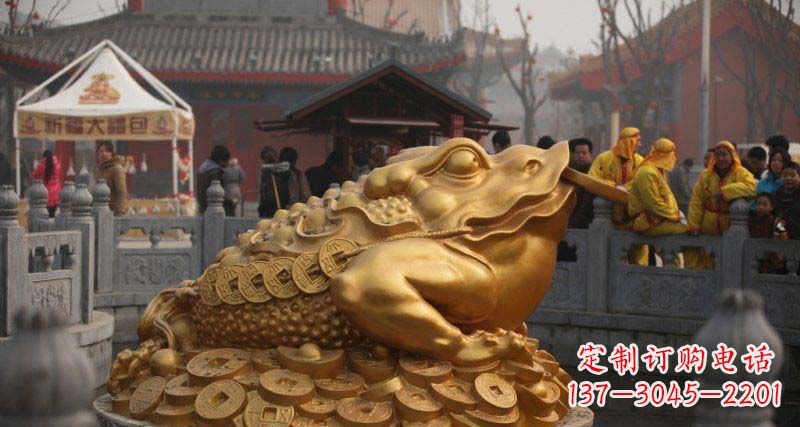 重庆金蟾招财动物铜雕