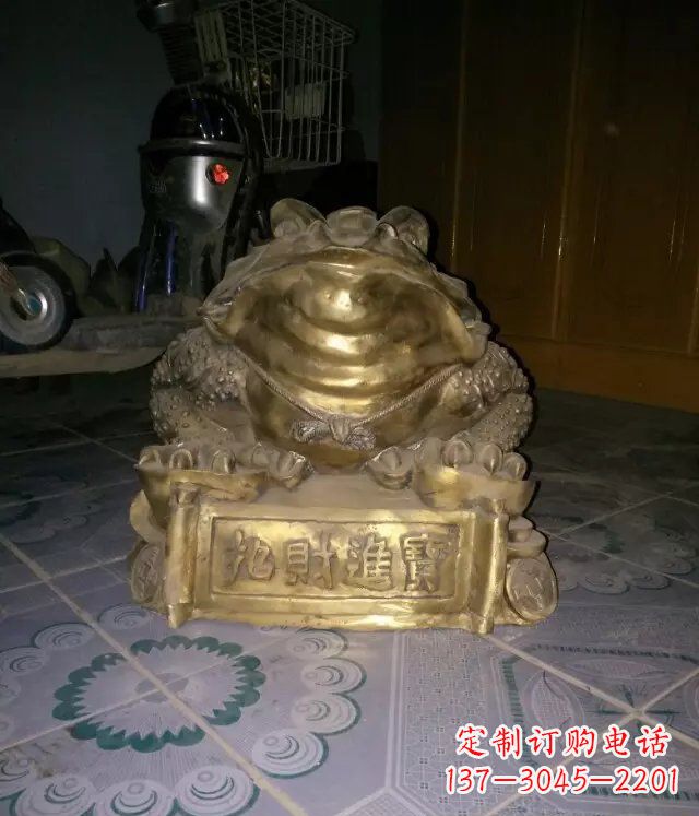 重庆金蟾招财进宝动物铜雕