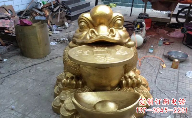 重庆金蟾招财动物铜雕 (2)
