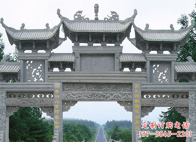 重庆金昌石雕牌坊雕刻