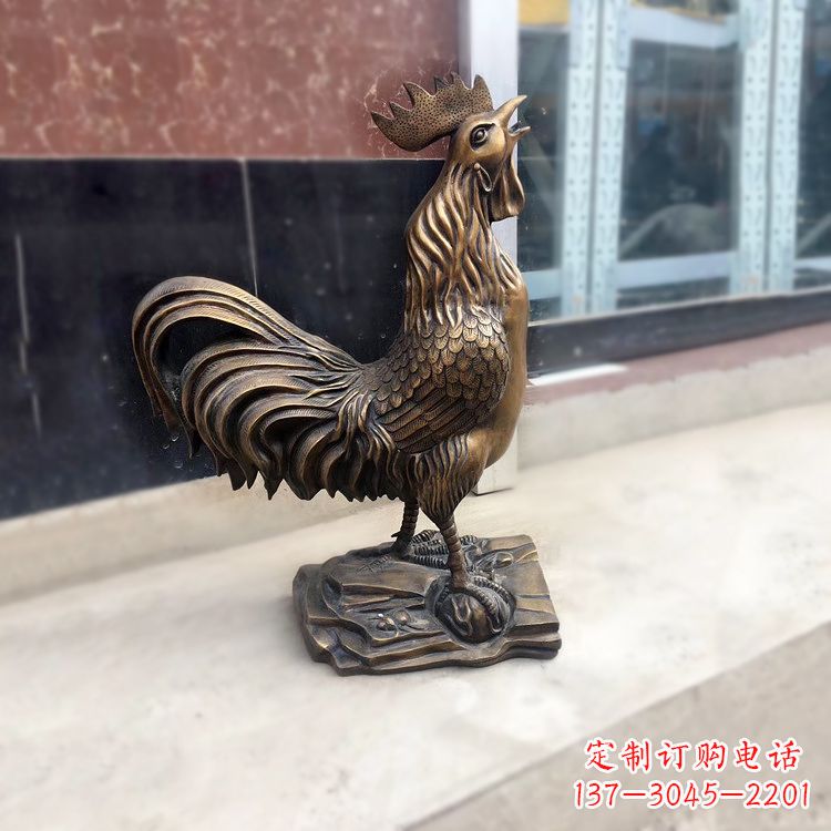 重庆中领雕塑出品的精美纯铜动物雕塑,是一款具…