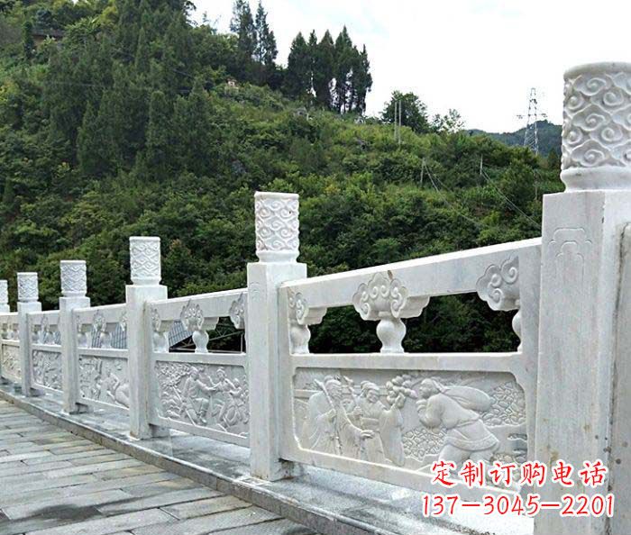 重庆景区大理石栏板石雕 (4)