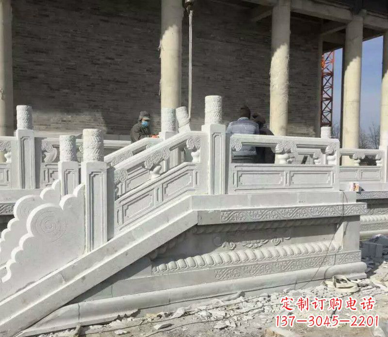 重庆景区大理石栏板石雕 (10)