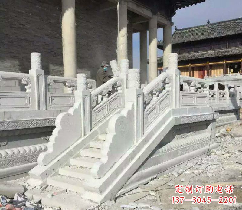 重庆景区大理石栏板石雕 (11)