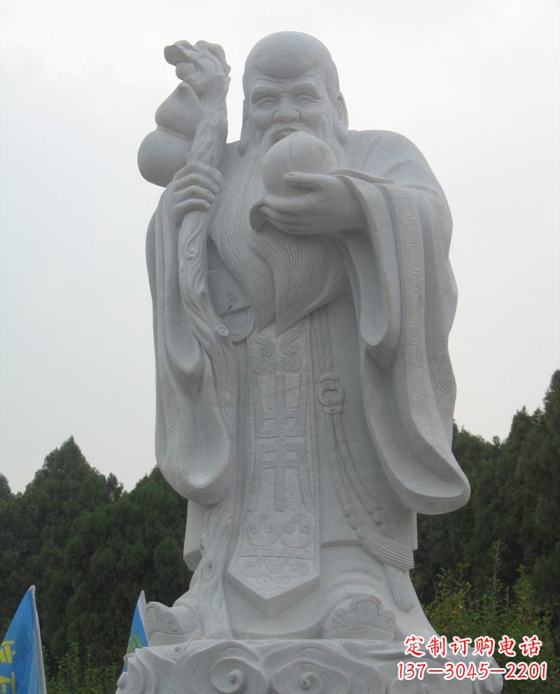 重庆大理石老寿星雕塑,重现传统文化的美好