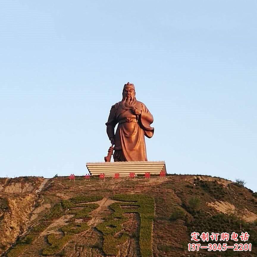 重庆中领雕塑精心打造的历史名将关公雕像