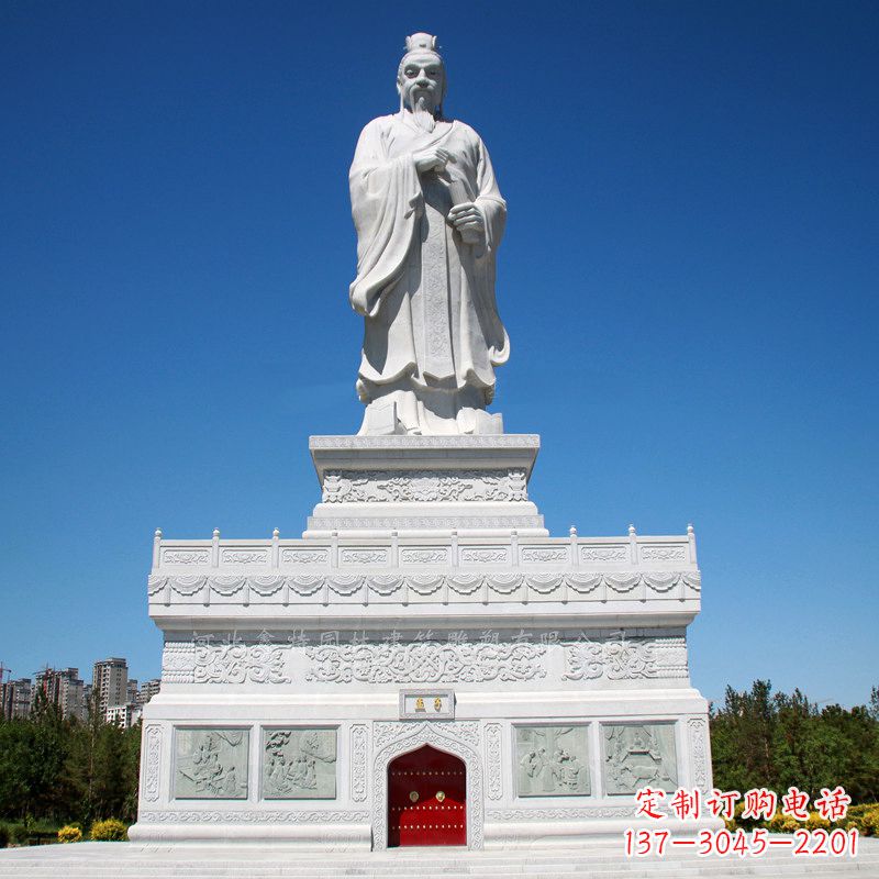 重庆景区大型历史名人古代著名思想家教育家孟子石雕像