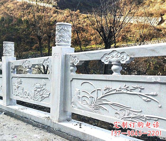 重庆领雕-汉白玉石浮雕栏板