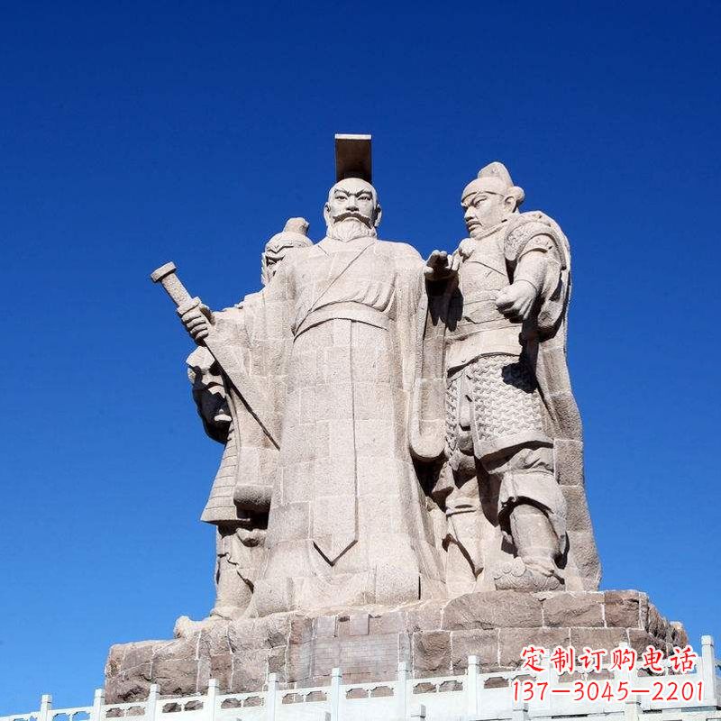 重庆景区景点汉武帝刘彻大型石雕景观雕塑