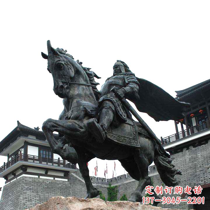 重庆景区历史名人项羽景观铜雕塑像