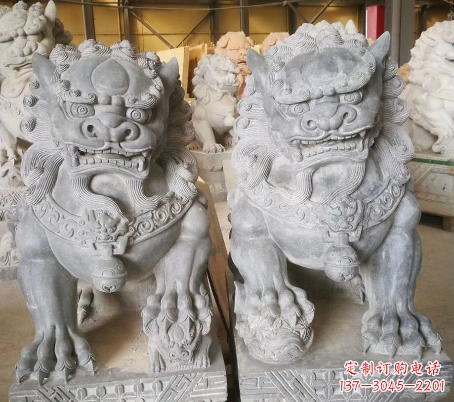 重庆景区南方石狮子石雕 (3)