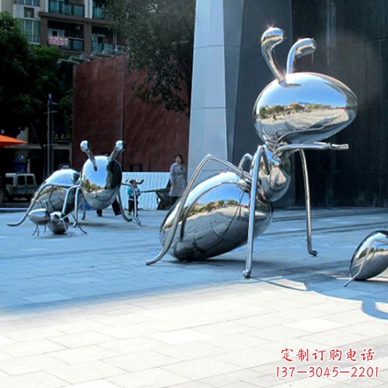 重庆优雅而不凡的蚂蚁不锈钢雕塑