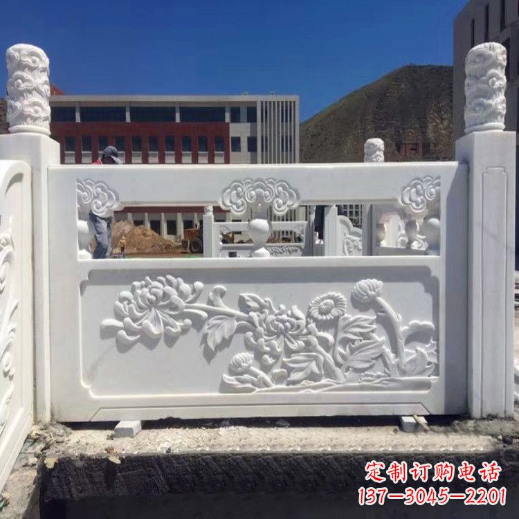 重庆菊花石雕栏板