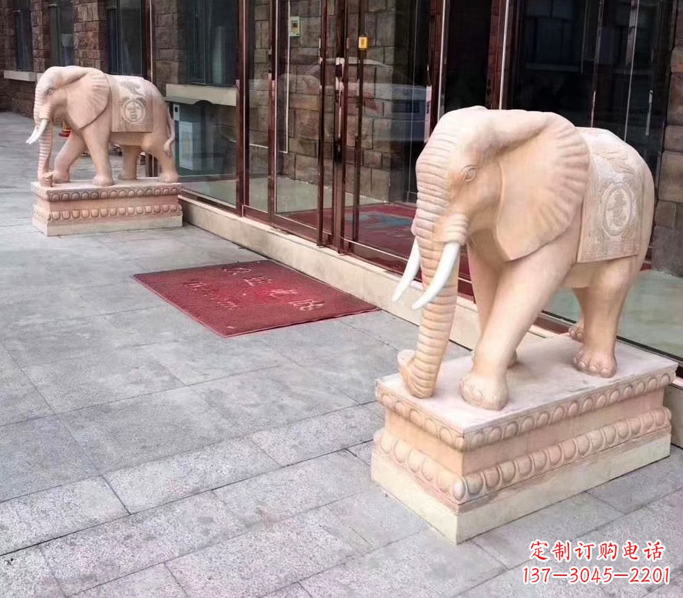 重庆刻绘石雕大象