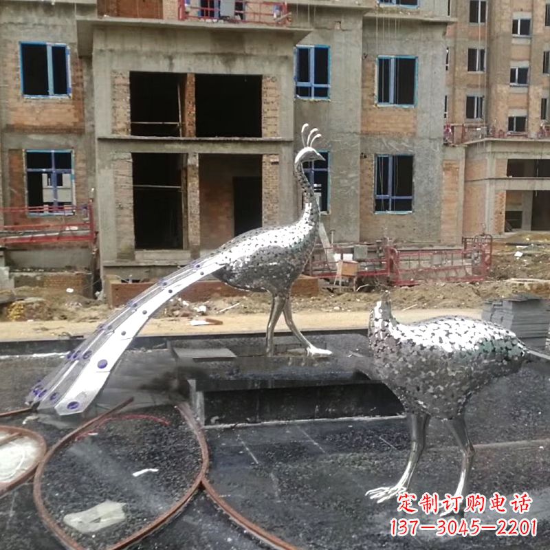 重庆孔雀不锈钢雕塑