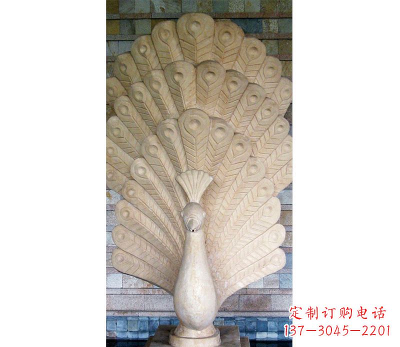 重庆孔雀开屏石雕