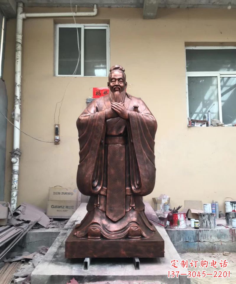 重庆传承中华文化精髓,尊崇古代伟大思想家——中领雕塑定制孔子雕塑