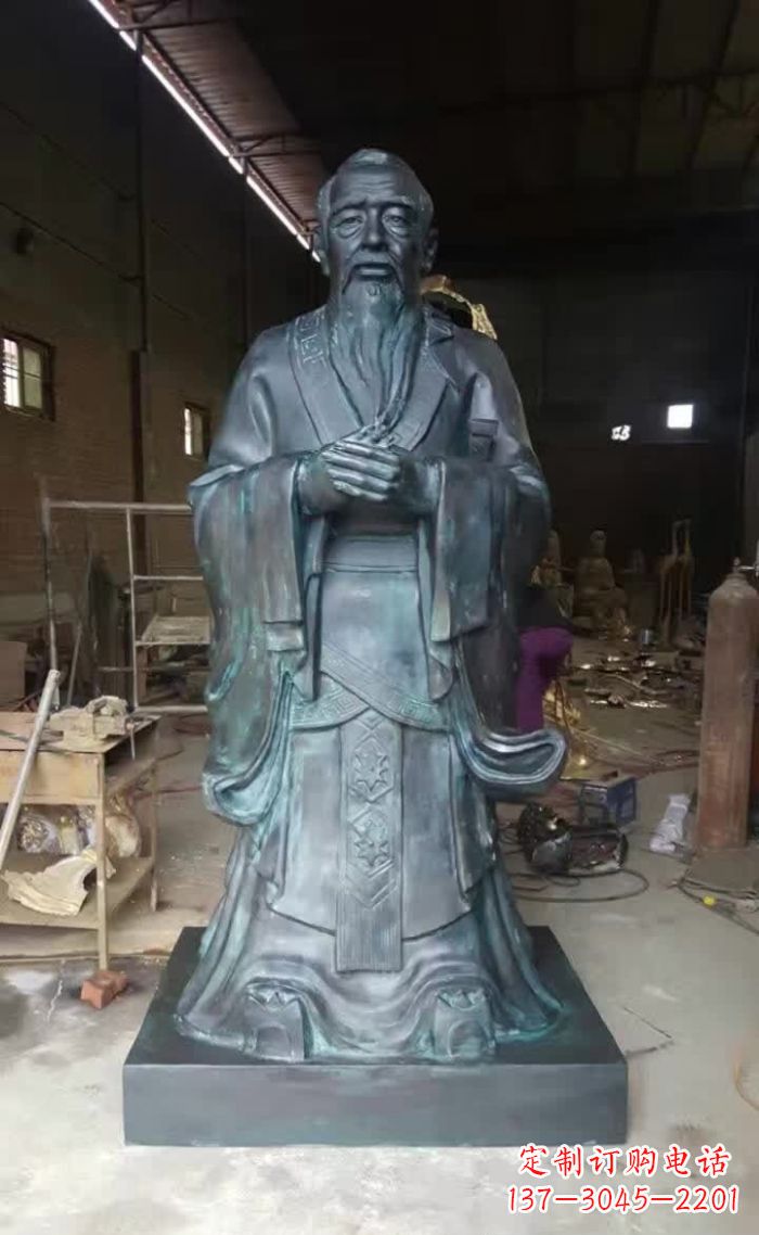 重庆中领雕塑的孔子青铜雕塑