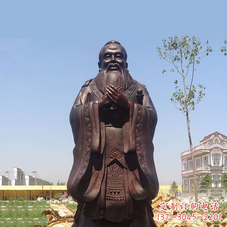 重庆孔子铜雕塑,传承中华文化的传奇精品