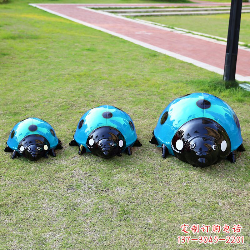 重庆中领雕塑青蓝瓢虫雕塑是一款独特而又精致的…