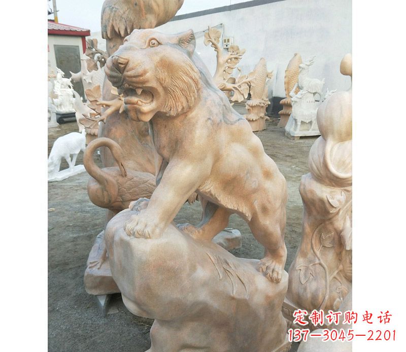 重庆老虎石雕公园十二生肖动物
