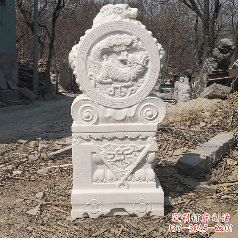重庆老石狮子门墩雕塑,打造与众不同的定制雕塑