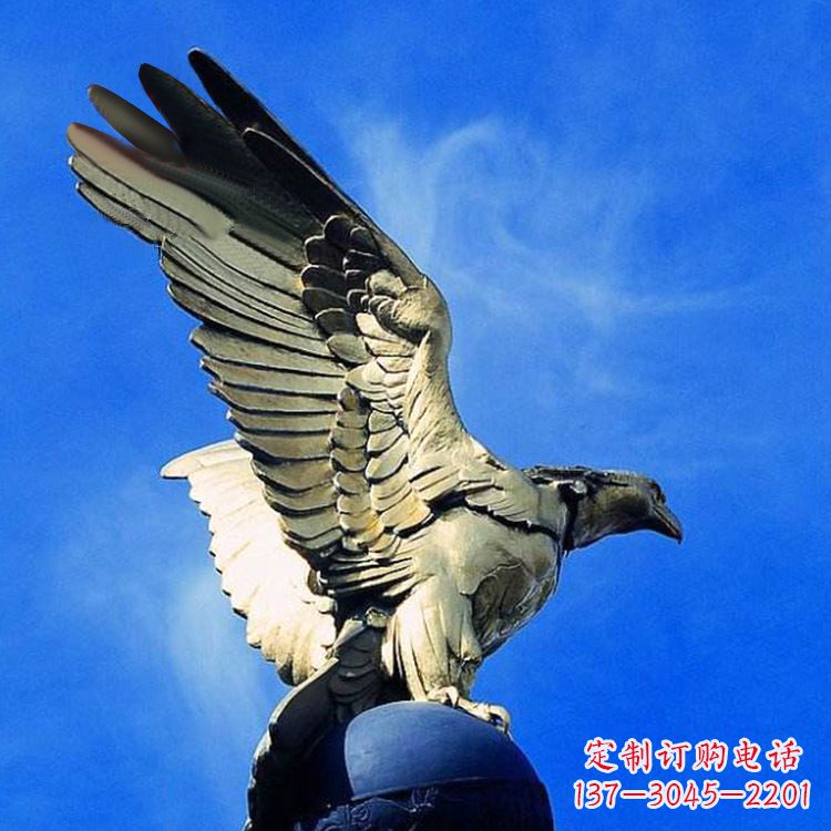 重庆老鹰玻璃钢仿铜雕塑