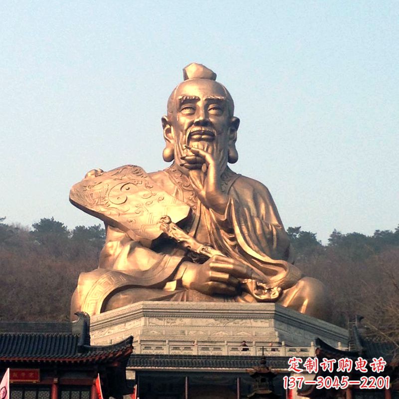 重庆真谛雕塑·老子铜雕像,传承中国文化