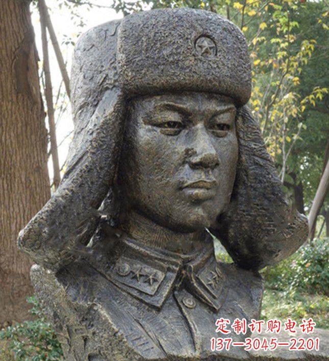重庆雷锋头像铜雕塑