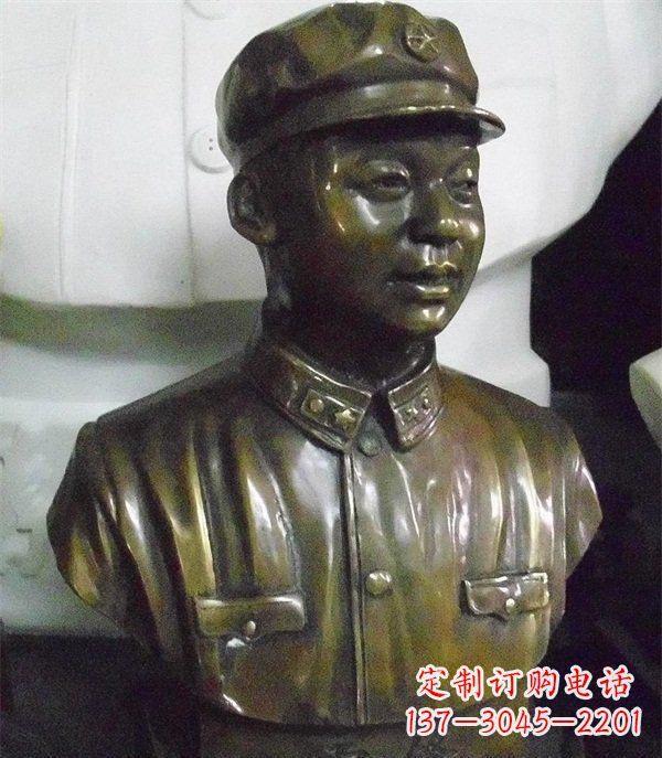 重庆雷锋胸像校园玻璃钢雕塑