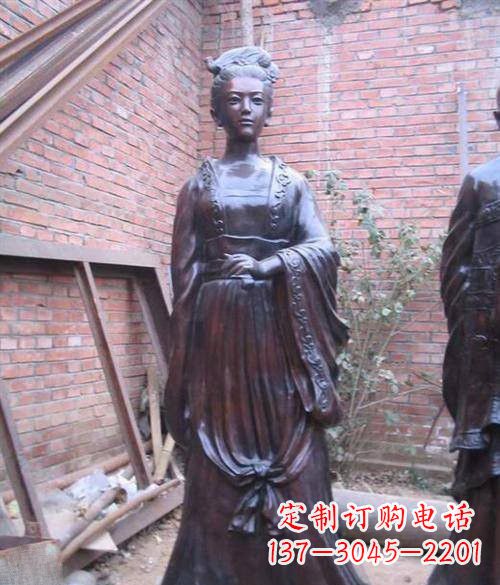 重庆李清照铜雕