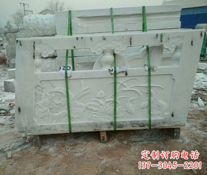 重庆高端汉白玉栏板雕塑,精致装点你的空间