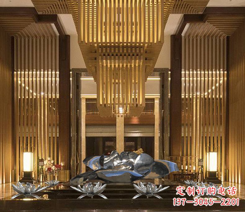重庆专业定制莲花不锈钢雕塑