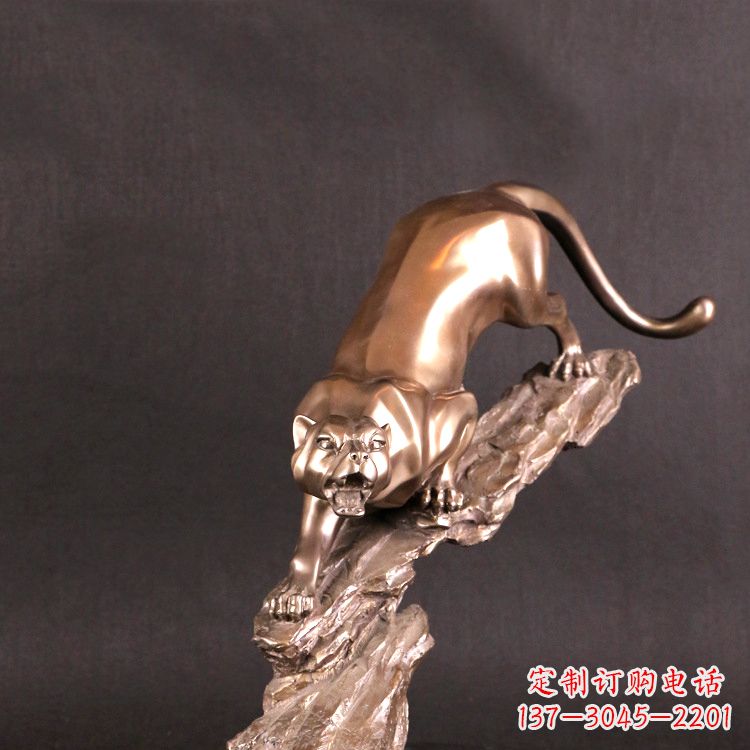 重庆猎豹玻璃钢雕塑——高级定制精美雕塑