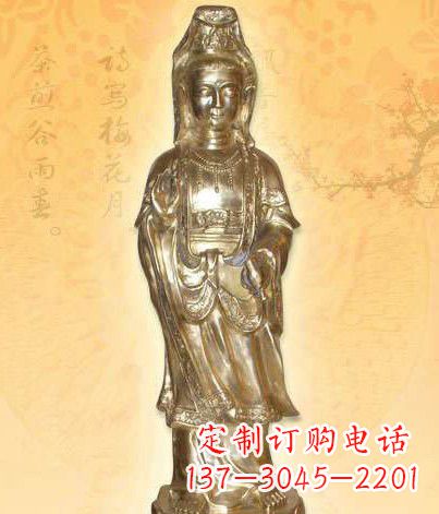 重庆鎏金观世音菩萨