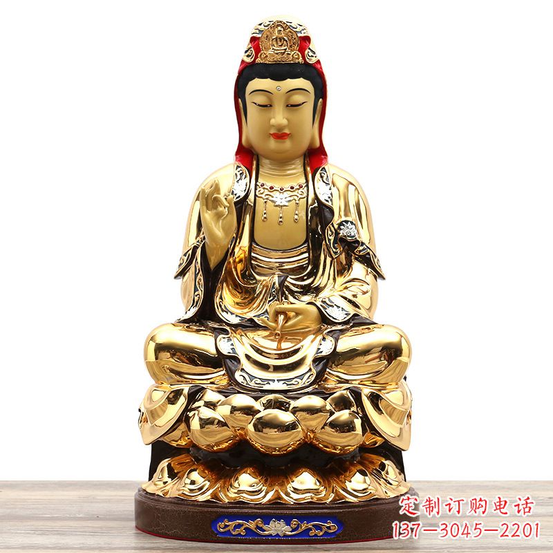 重庆荣耀观世音,精巧纯铜雕塑