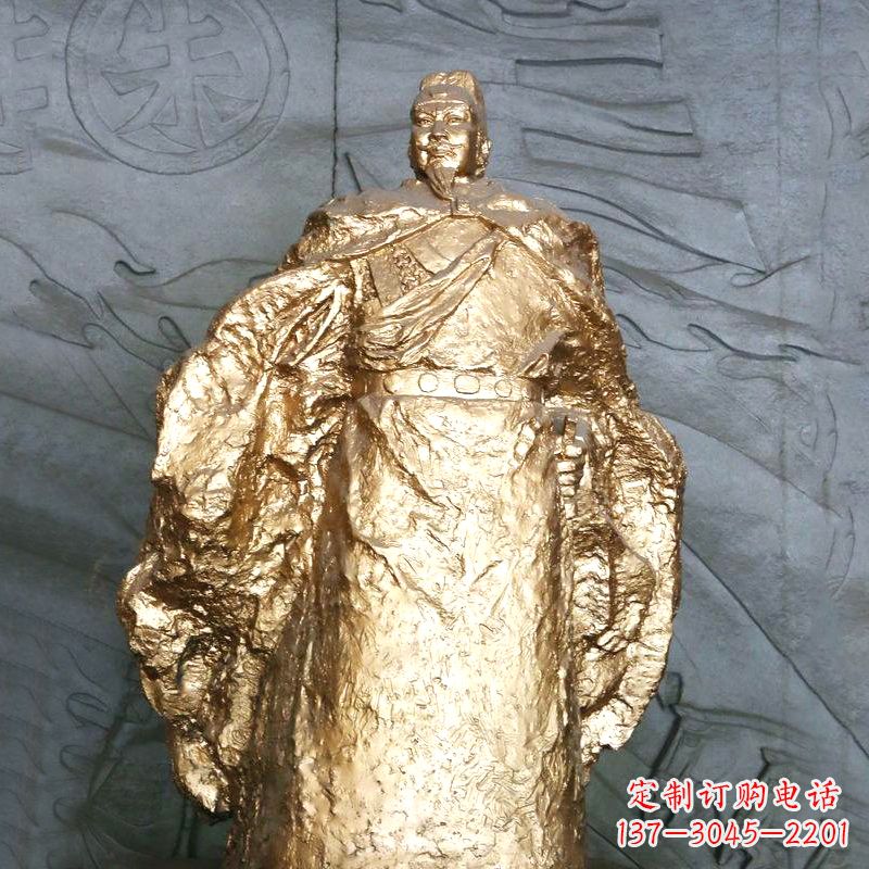 重庆鎏金明太祖雕像,精美历史纪念品