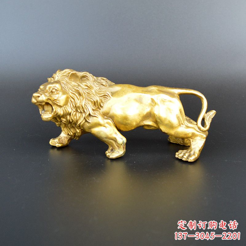 重庆鎏金西洋狮子雕塑